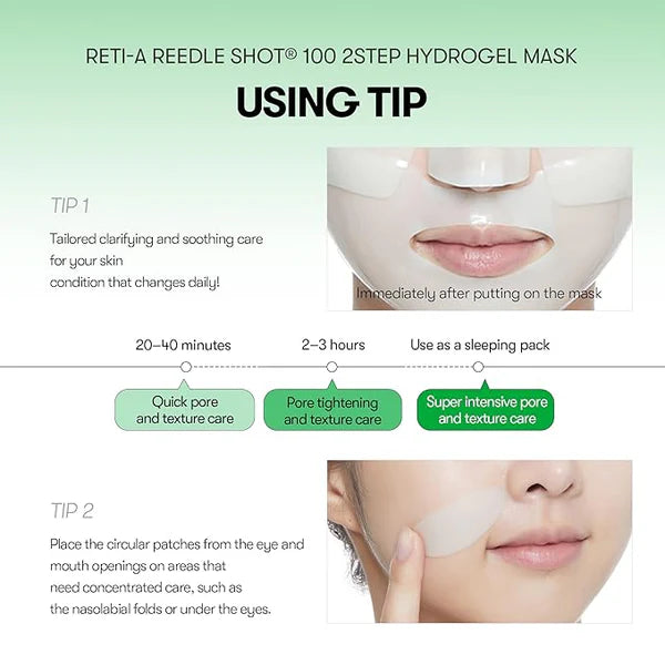 VT Cosmetics Reti-A Reedle Shot 100 2Step Hydrogel Mask