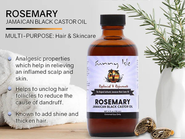 Sunny Isle Rosemary Jamaican Black Castor Oil 118ml
