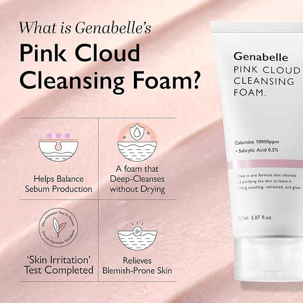 Genabelle Pink Cloud Cleansing Foam 150ml