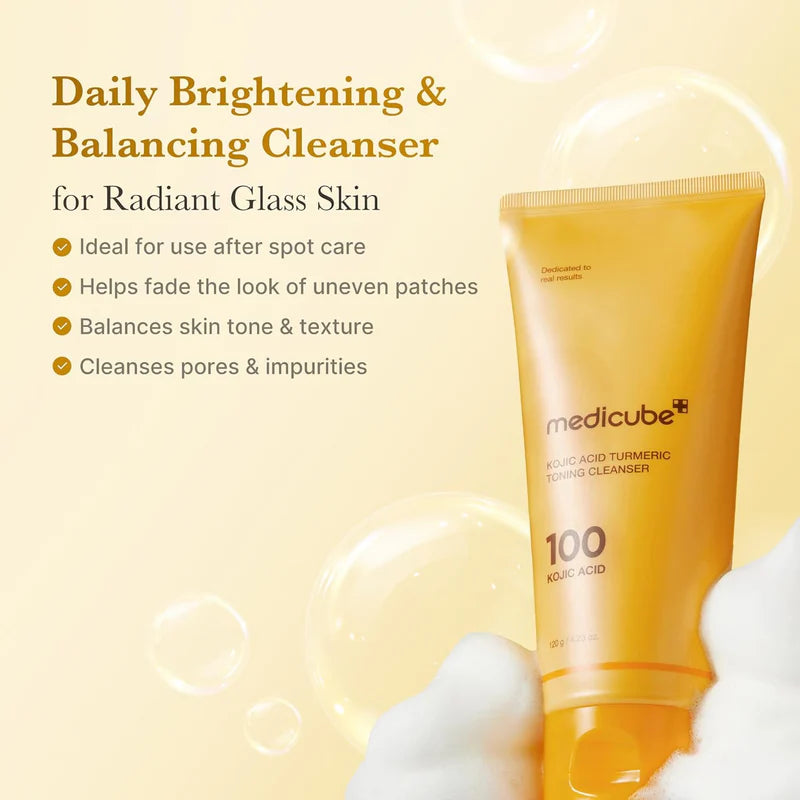 Medicube Kojic Acid Turmeric Toning Cleanser – 120g