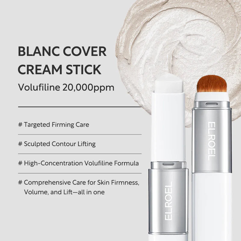 ELROEL Blanc Cover Cream Stick V – 4‑në‑1 Base Me Ngjyrë Që Lidhet Me Tonin e Lëkurës