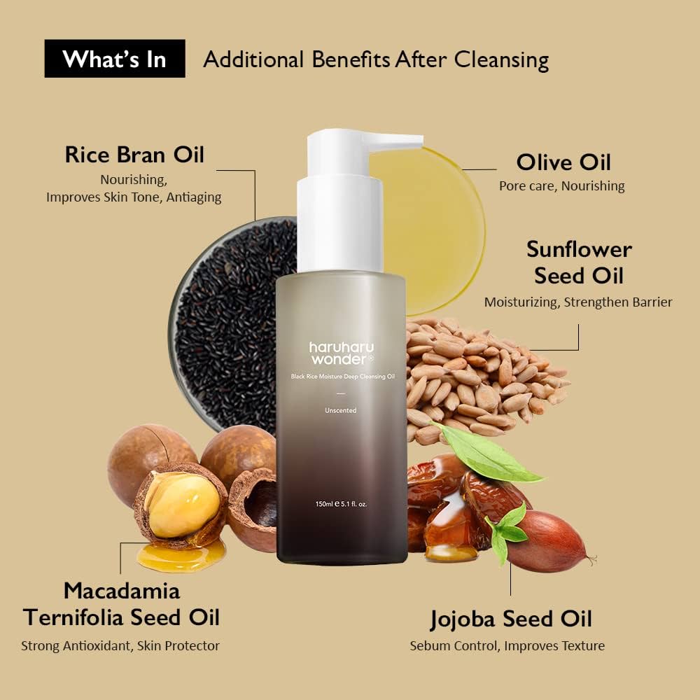 HARU HARU WONDER Black Rice Moisture Deep Cleansing Oil (150ml)