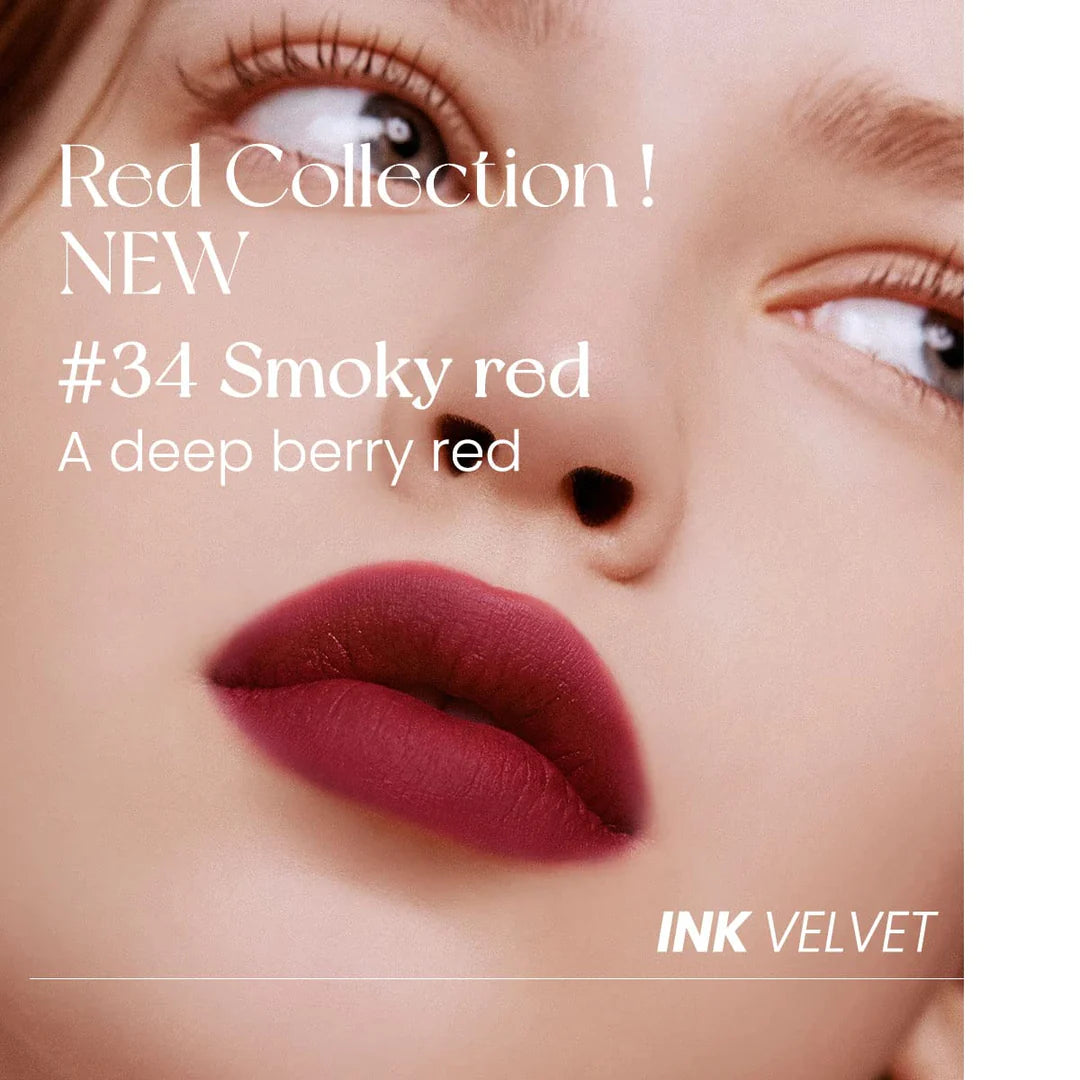 Peripera  INK VELVET 034 SMOKY RED