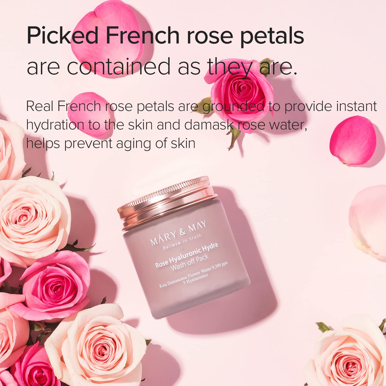 Rose Hyaluronic Hydra Wash off Pack 125g