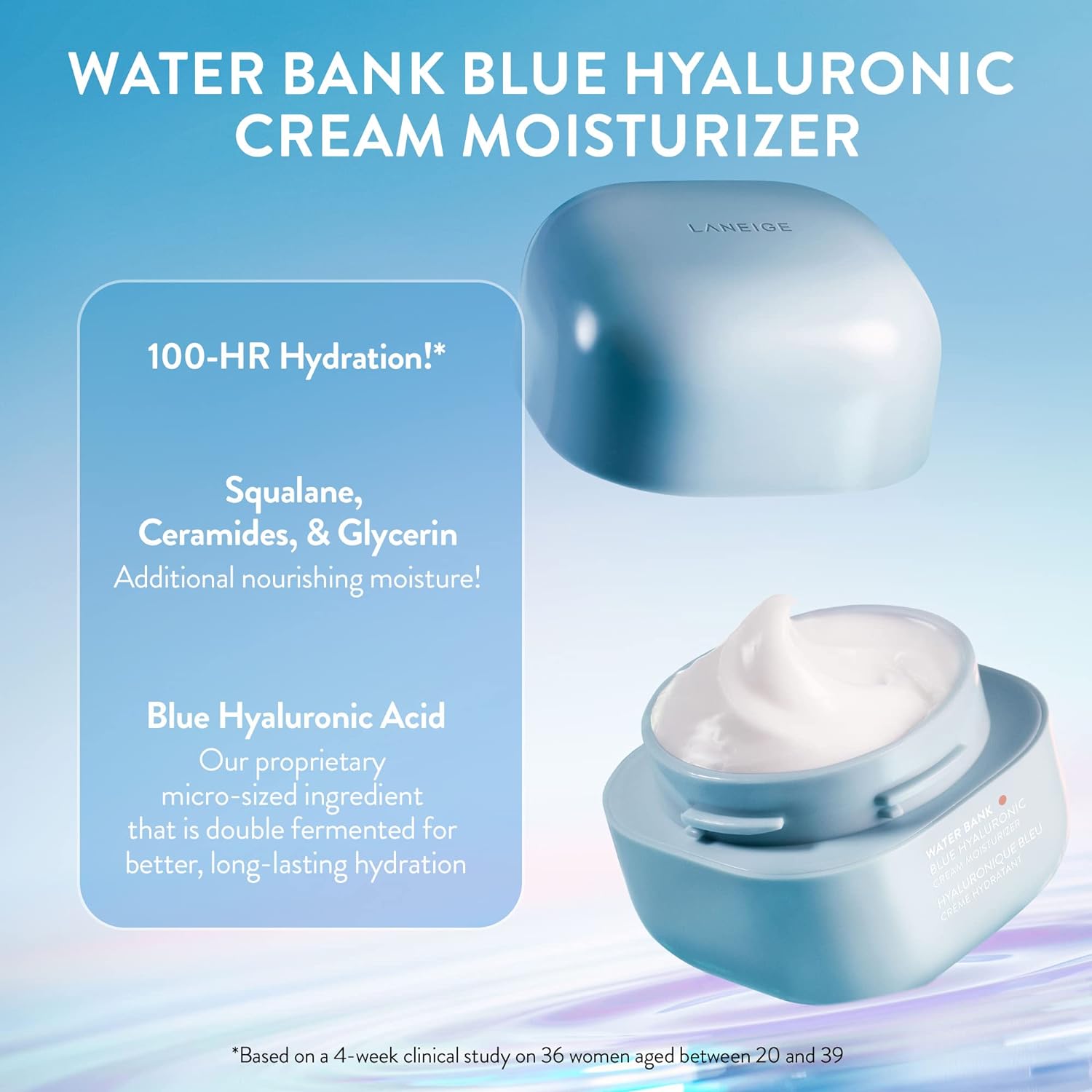 LANEIGE Water Bank Blue Hyaluronic Cream Moisturizer