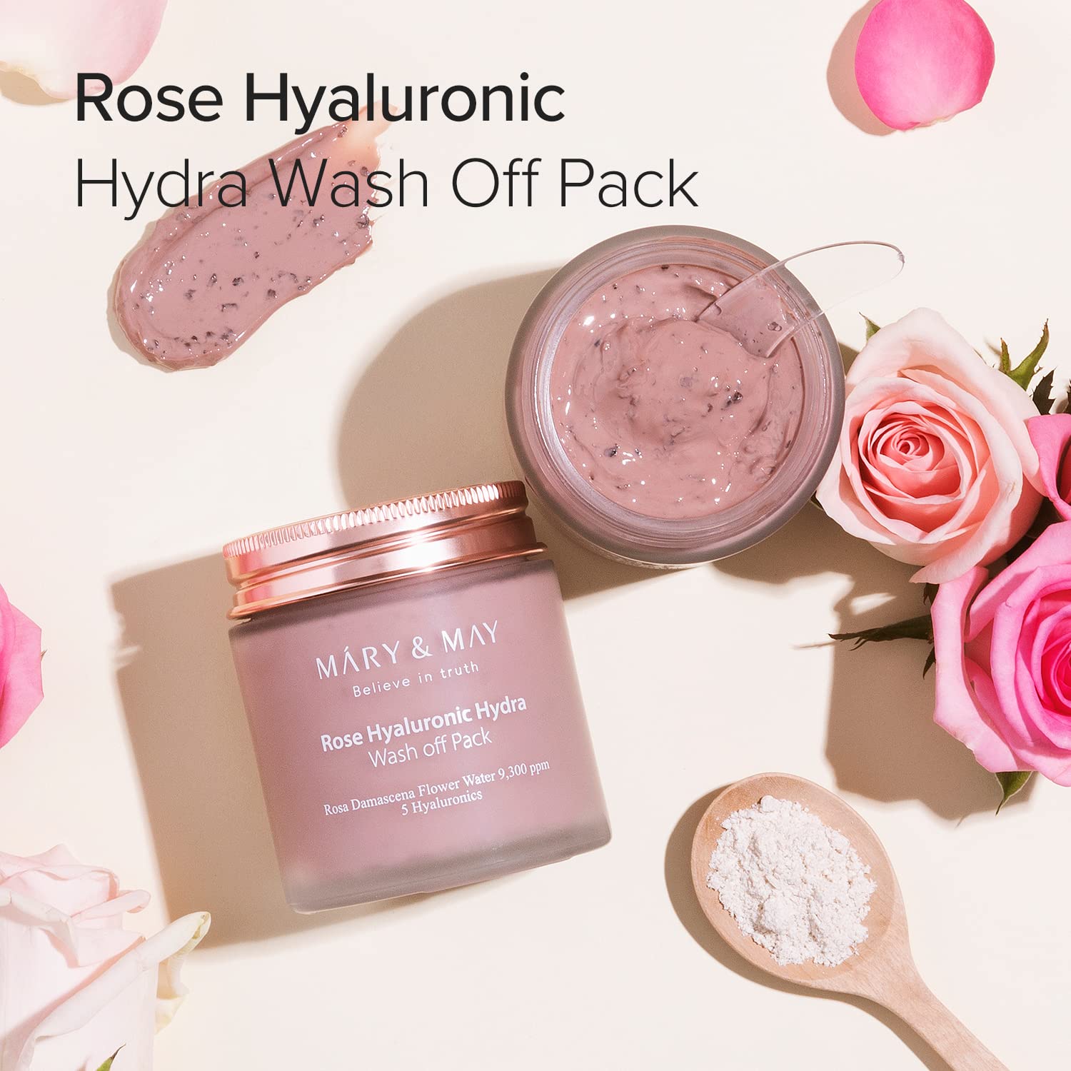 Rose Hyaluronic Hydra Wash off Pack 125g