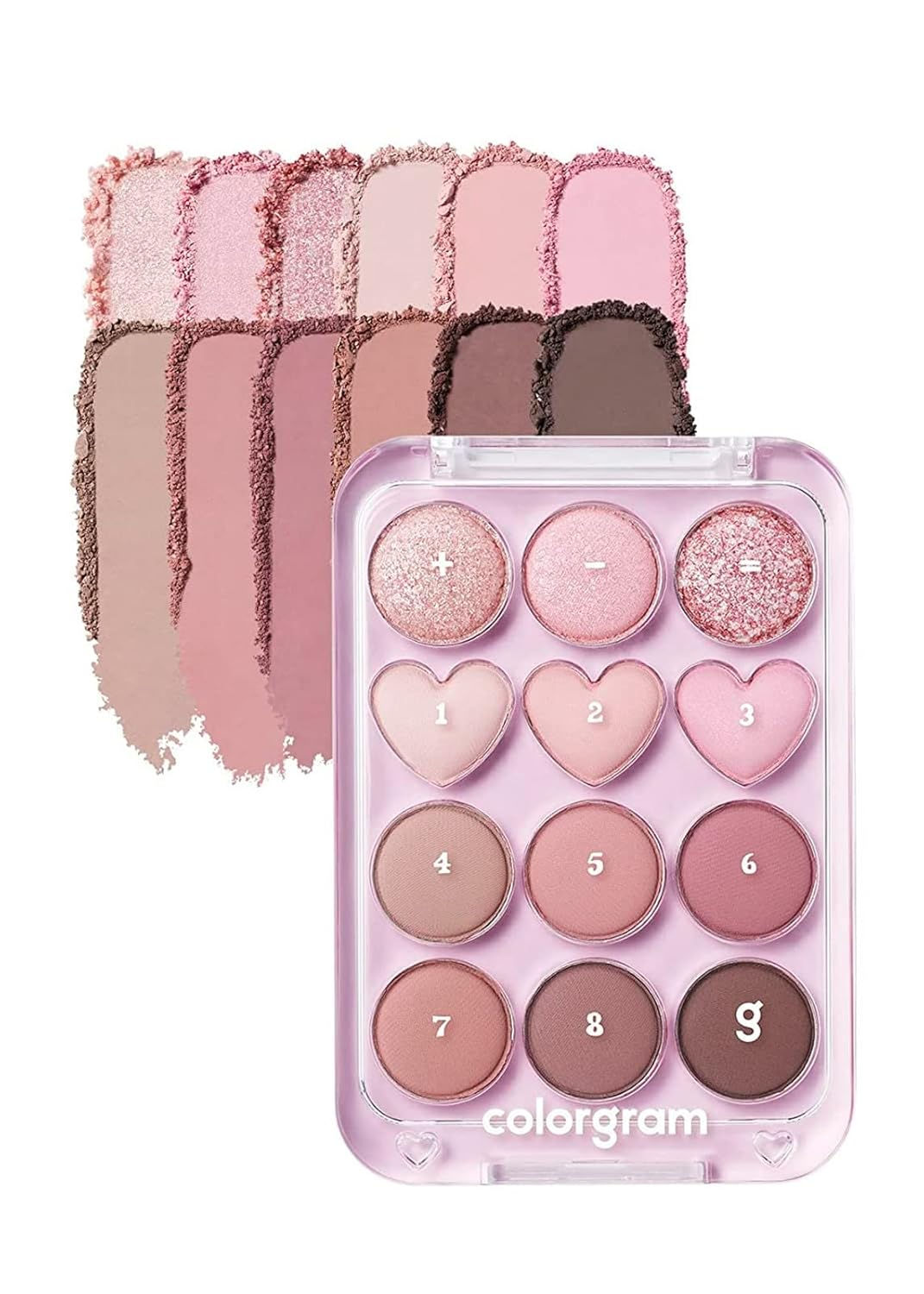 COLORGRAM Pin Point Eyeshadow Palette 02 Pink+Mauve