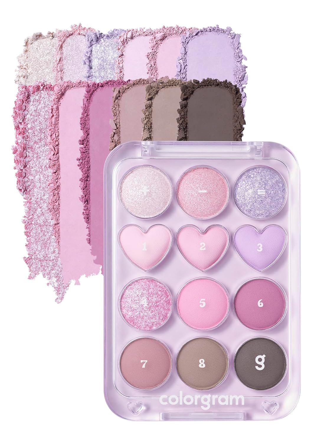 COLORGRAM Pin Point Eyeshadow Palette 03 Pink+Lavender
