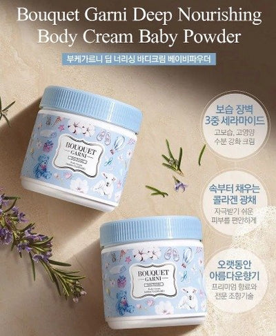 Bouquet Garni Deep Nourishing Body Cream Baby Powder 400ml 2