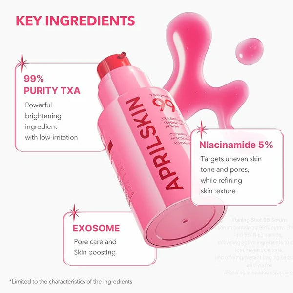 Aprilskin TXA Niacinamide Toning Shot 99 Serum 30ml 2