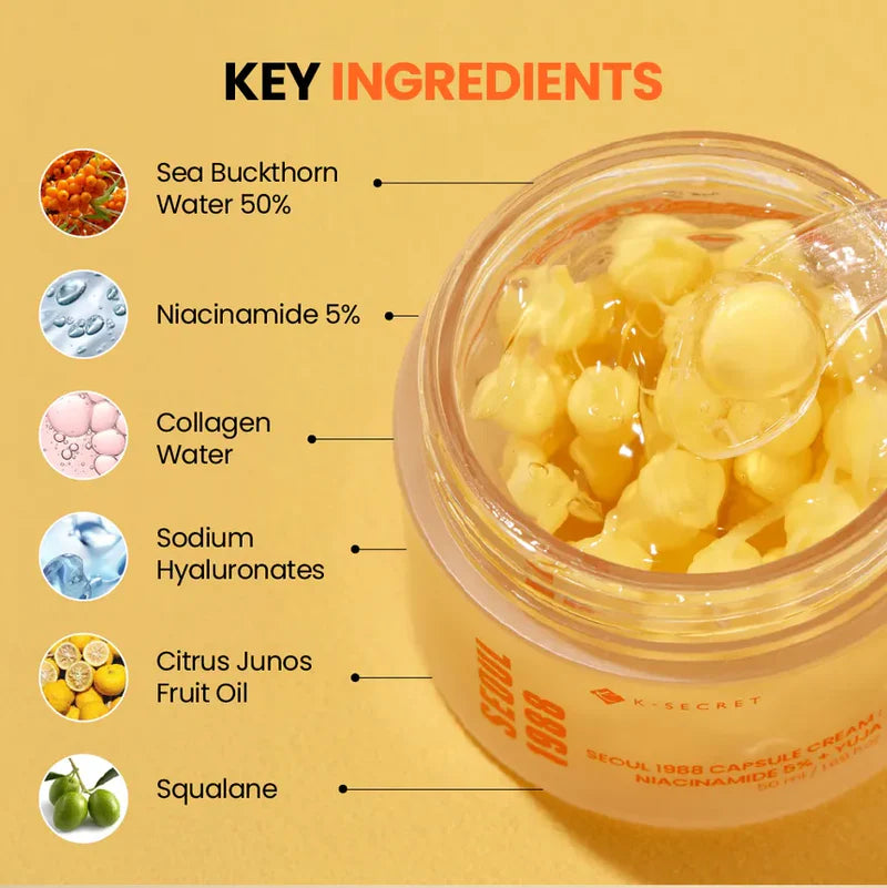 KSECRET SEOUL 1988 Capsule Cream: Niacinamide 5% + Yuja 3