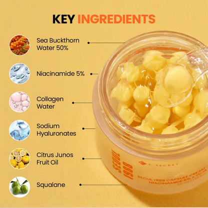 KSECRET SEOUL 1988 Capsule Cream: Niacinamide 5% + Yuja