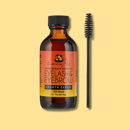 Sunny Isle Jamaican Black Castor Oil Eyelash &amp; Eyebrow Growth Serum 2oz