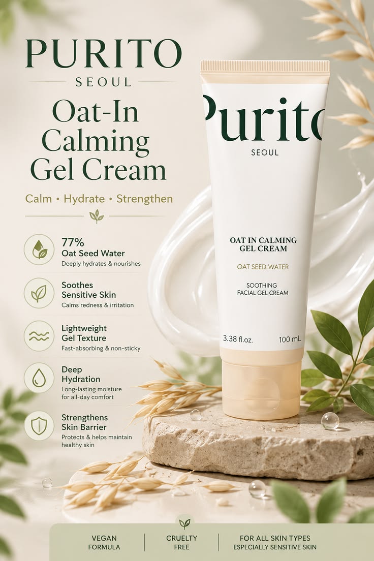 PURITO Oat-in Calming Gel Cream 100ml
