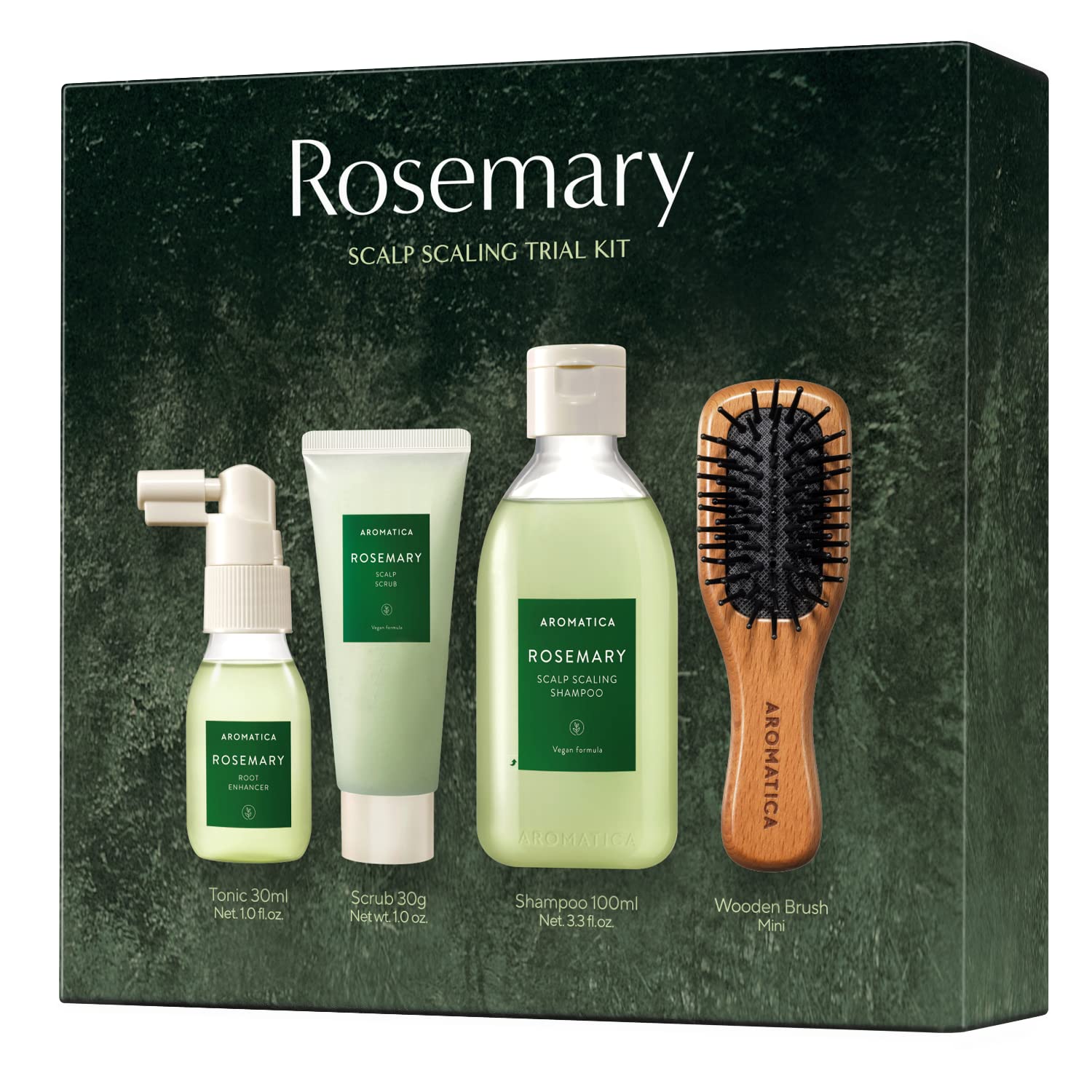 Aromatica Rosemary Scalp Scaling Trial KIT 100ml + 30ml + 30g