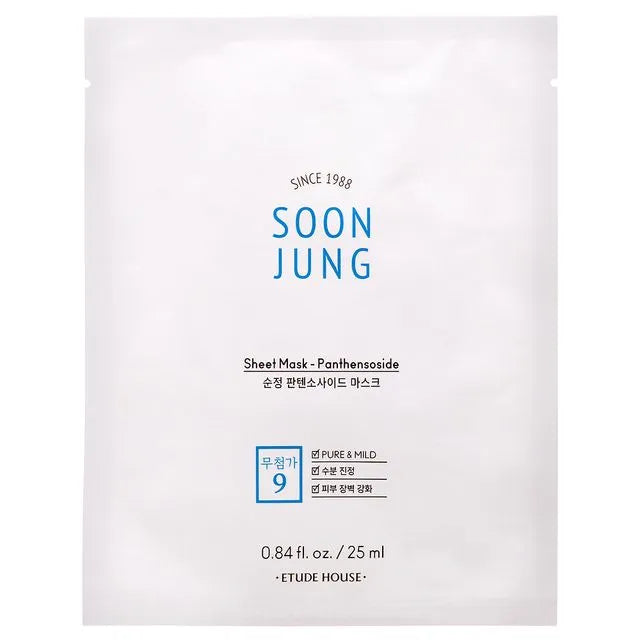 Etude House Soonjung Panthensoside Sheet Mask 25ml