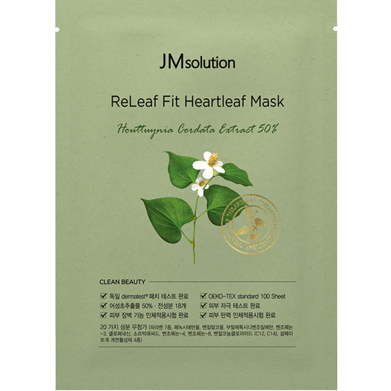 JM SOLUTION ReLeaf Fit Heartleaf Extract Mask 35ml